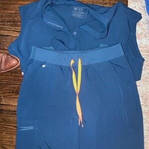 Figs Technical Collection Blue Top